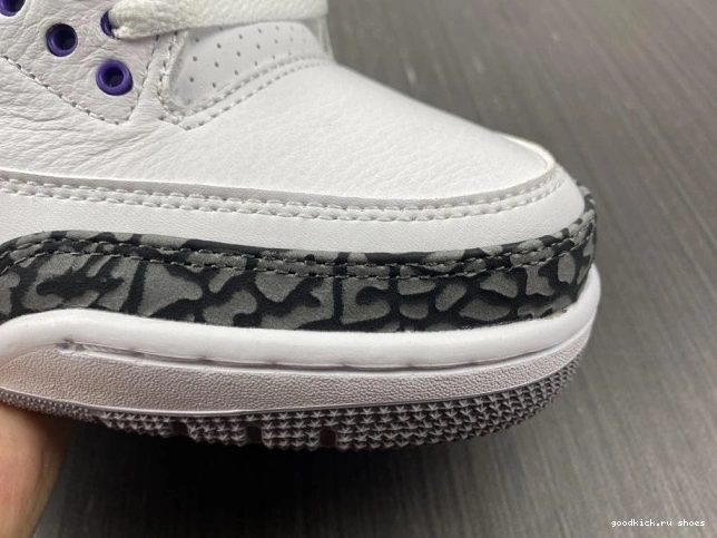 Rep 'Dark 3 CT8532-105 Air Retro Jordan Iris' 0814